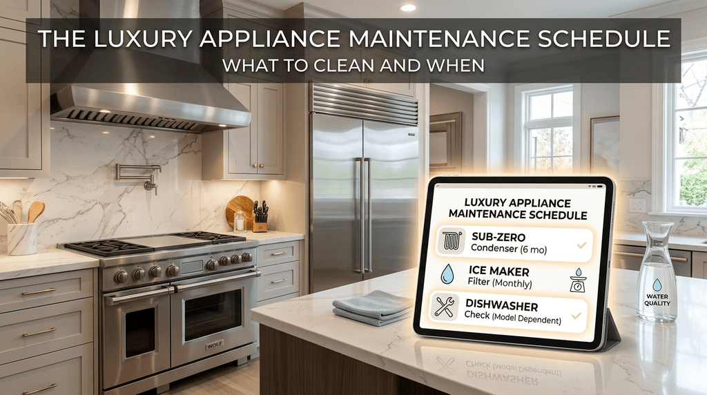 The Luxury Appliance Maintenance Schedule: What to Clean and When
